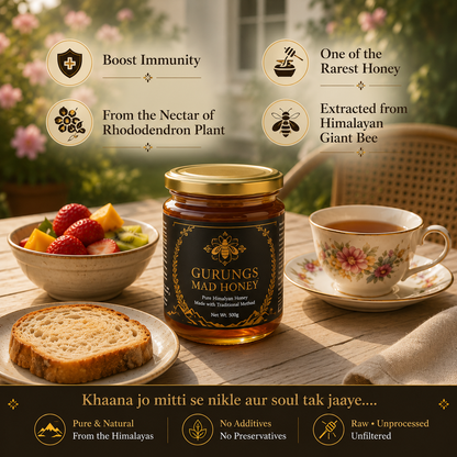 Gurung Mad Honey - 100 % Raw Himalayan Honey from Nepal