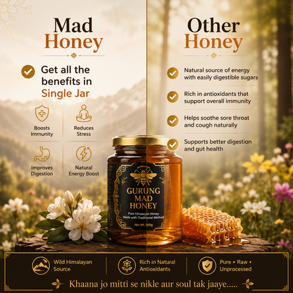 Gurung Mad Honey - 100 % Raw Himalayan Honey from Nepal