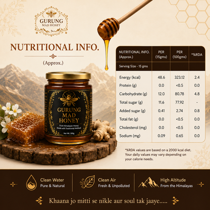 Gurung Mad Honey - 100 % Raw Himalayan Honey from Nepal